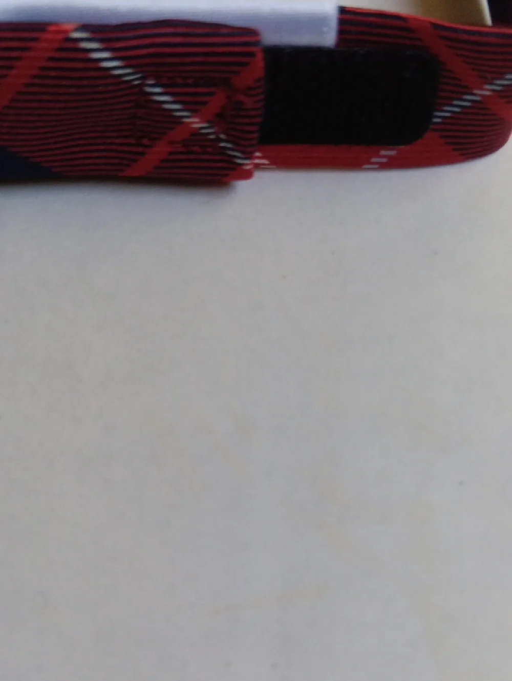 GAP BABY RED NAVY PLAID BOW TIE